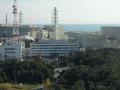 展望塔から見た浜岡原子力発電所